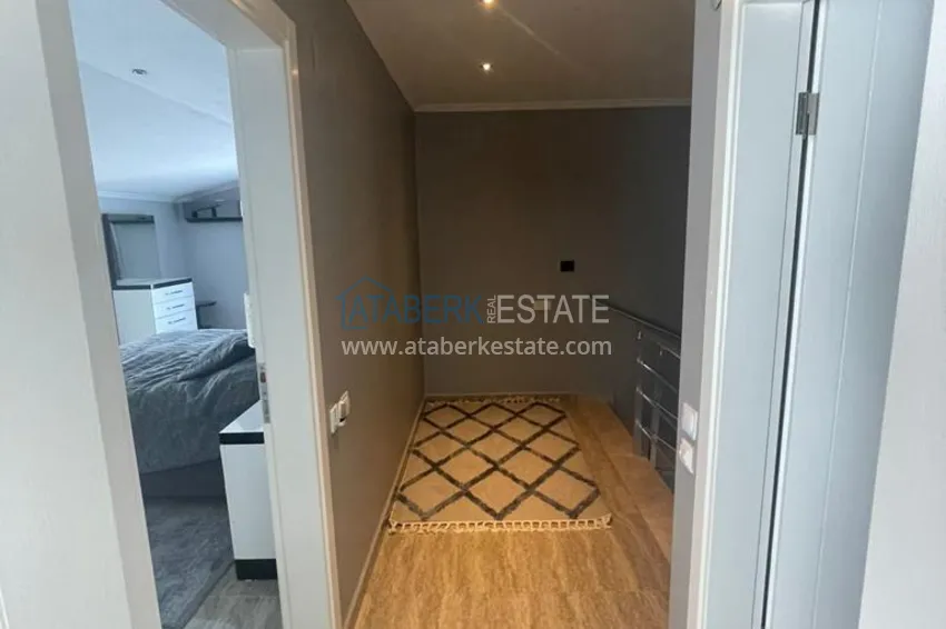 Purchase Furnished duplex penthouse 4 + 1 with mountain views in a prestigious complex, Oba - Alanya 35