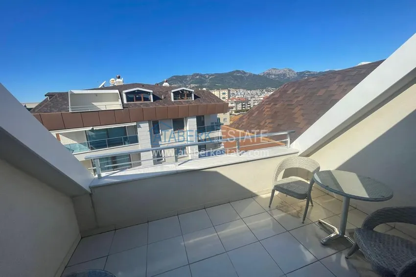 Purchase Furnished duplex penthouse 4 + 1 with mountain views in a prestigious complex, Oba - Alanya 40