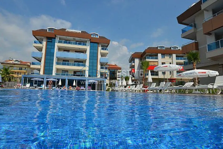 Furnished duplex penthouse 4 + 1 with mountain views in a prestigious complex, Oba - Alanya 3