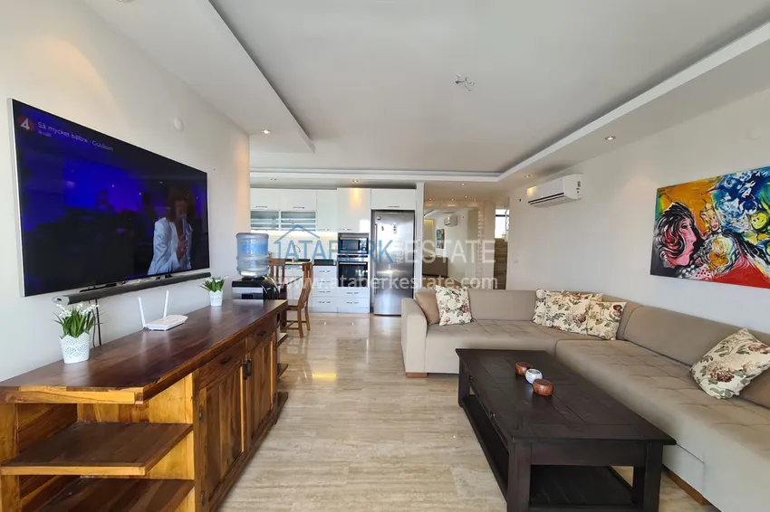 Purchase  Furnished duplex penthouse 3 + 2 with sea and mountain views, Cikcilli - Alanya 3 