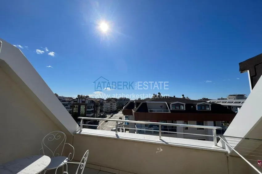 Purchase Furnished duplex penthouse 4 + 1 with mountain views in a prestigious complex, Oba - Alanya 41