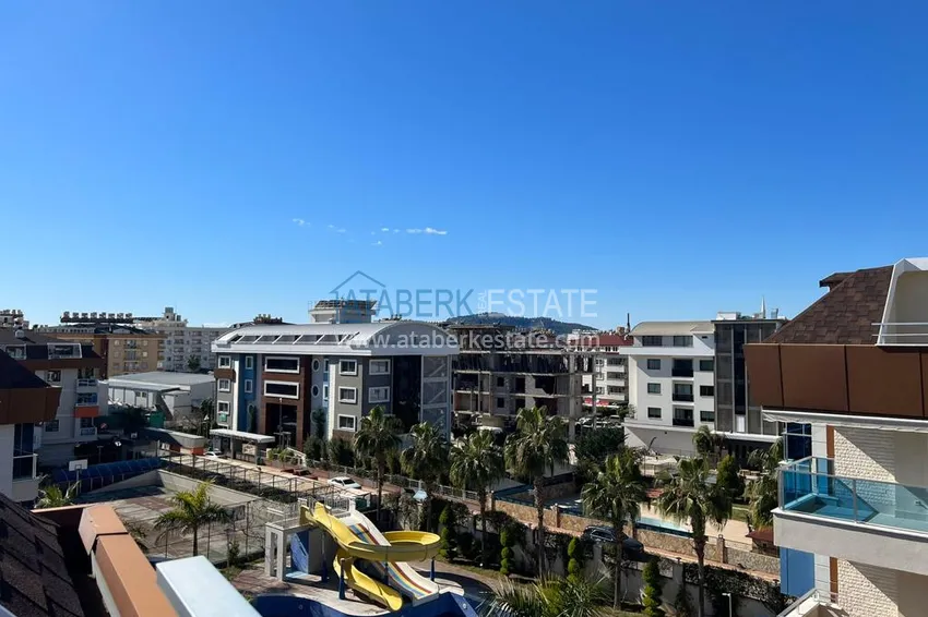 Purchase Furnished duplex penthouse 4 + 1 with mountain views in a prestigious complex, Oba - Alanya 44