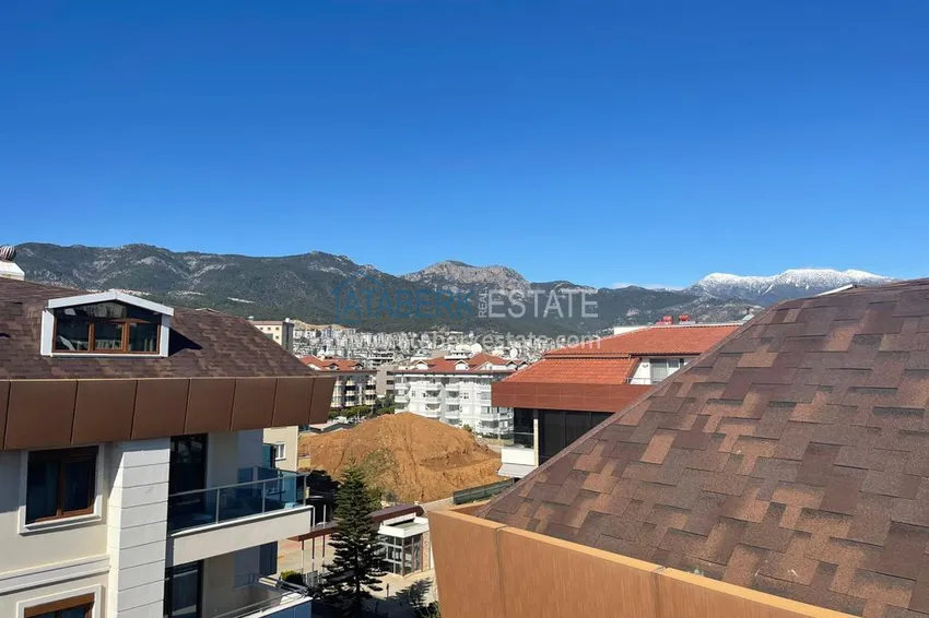 Purchase Furnished duplex penthouse 4 + 1 with mountain views in a prestigious complex, Oba - Alanya 47