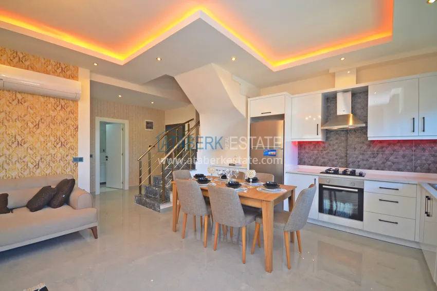 Purchase Furnished 3+1 duplex penthouse with sea view, Kargicak area - Alanya 4 