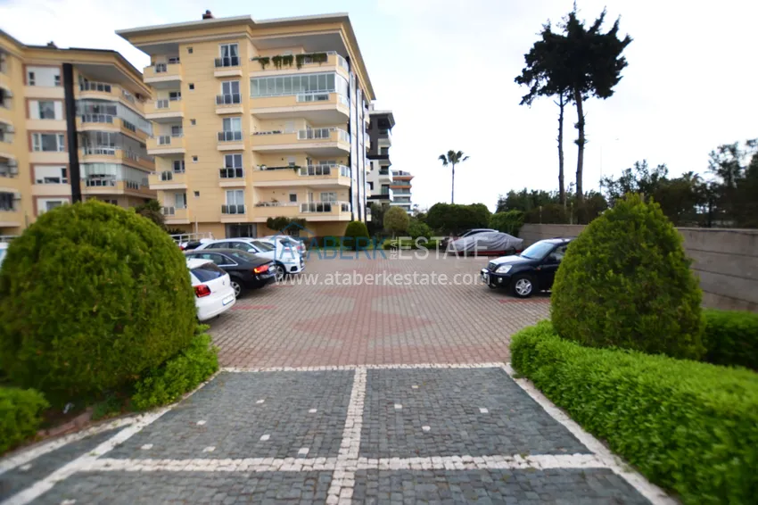 Apartment 3 + 1 furnished with sea and mountain views in a complex on the first coastline, Kestel - Alanya 4 