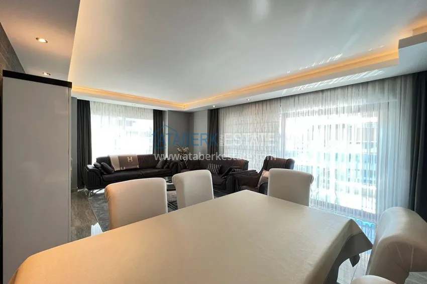 Purchase Furnished duplex penthouse 4 + 1 with mountain views in a prestigious complex, Oba - Alanya 4