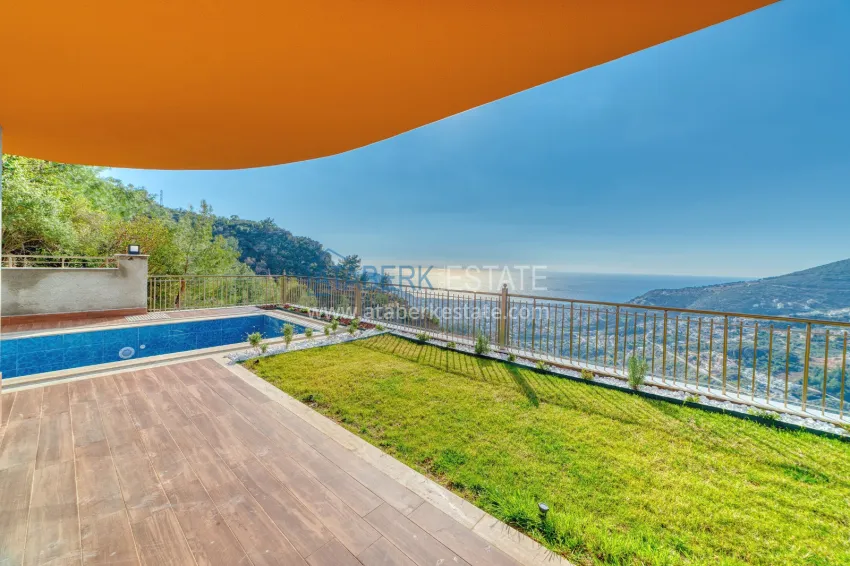 Real estate for citizenship! Brand new four-storey villa with stunning panoramic views — Alanya, Bektash 4 