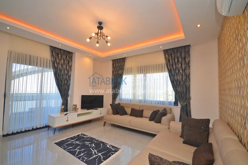 Purchase Furnished 3+1 duplex penthouse with sea view, Kargicak area - Alanya 5 
