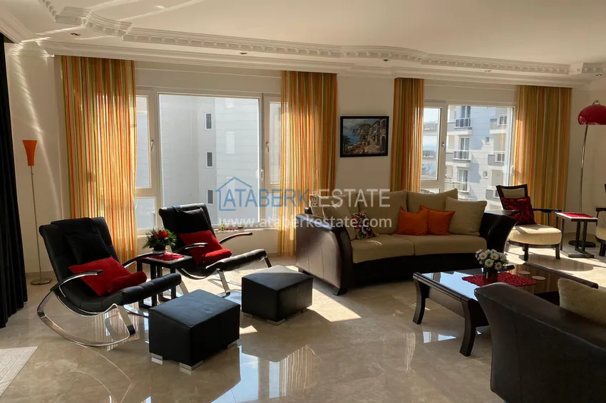 Purchase  Apartment 3 + 1 furnished with sea and mountain views in a complex on the first coastline, Kestel - Alanya 5 