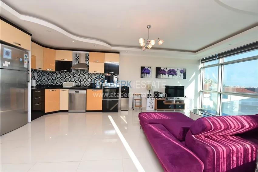 Purchase Furnished 2+1 duplex penthouse with private sauna and garage, Alanya center 5