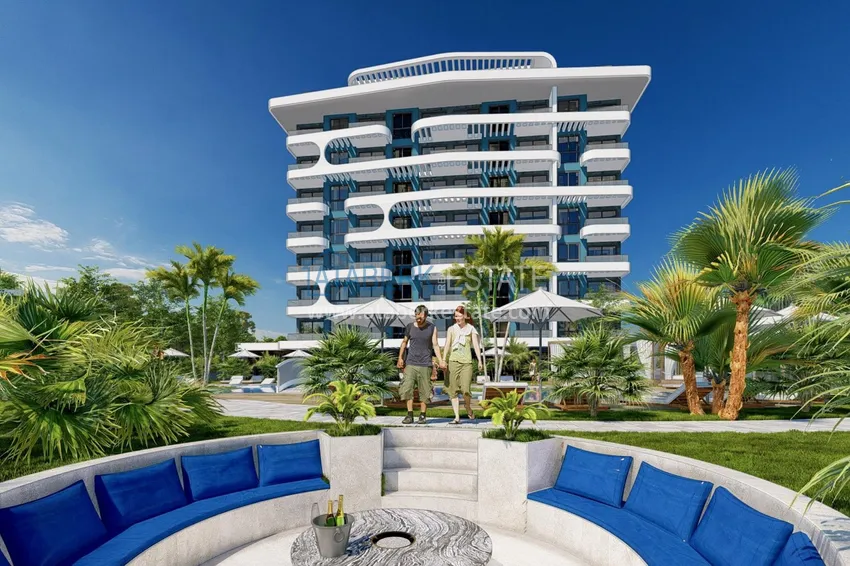 Apartments from a construction company in a comfort class residence - Alanya, Demirtas 6 