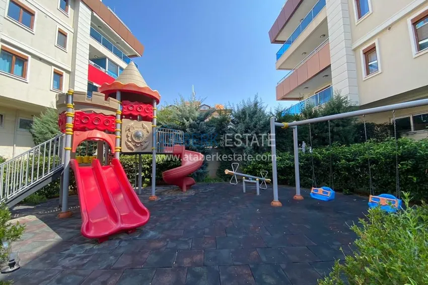 Furnished duplex penthouse 4 + 1 with mountain views in a prestigious complex, Oba - Alanya 7