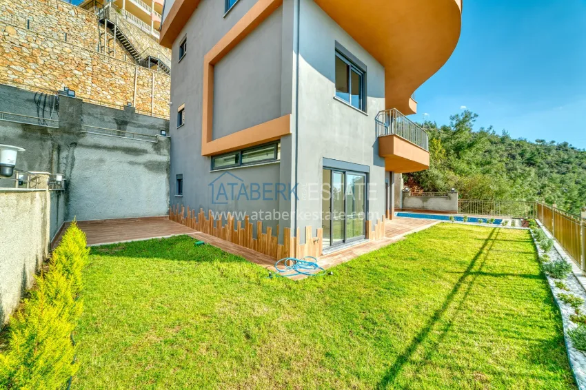 Real estate for citizenship! Brand new four-storey villa with stunning panoramic views — Alanya, Bektash 6 