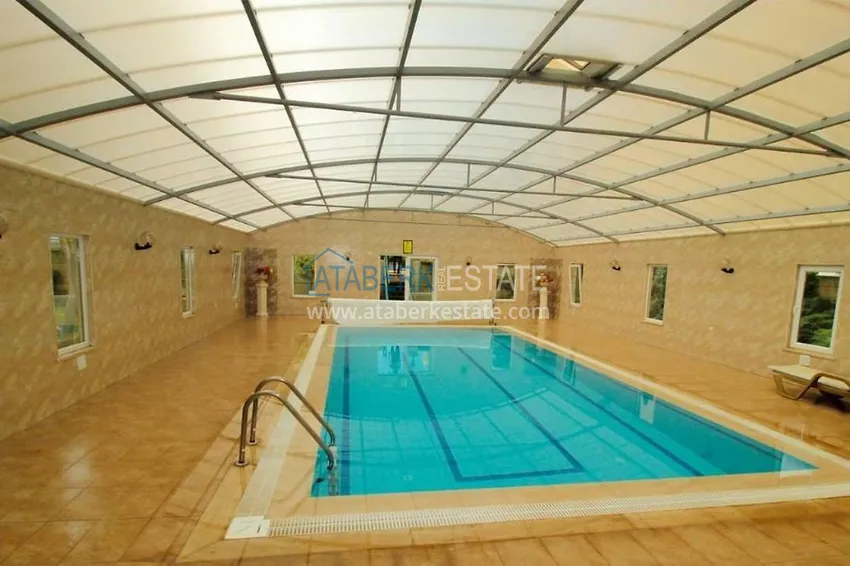 Apartment 3 + 1 furnished with sea and mountain views in a complex on the first coastline, Kestel - Alanya 7 