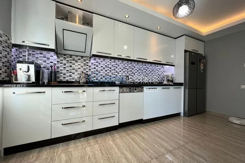 Purchase Furnished duplex penthouse 4 + 1 with mountain views in a prestigious complex, Oba - Alanya 7