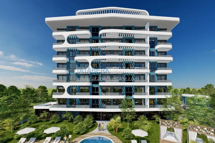Apartments from a construction company in a comfort class residence - Alanya, Demirtas 8 