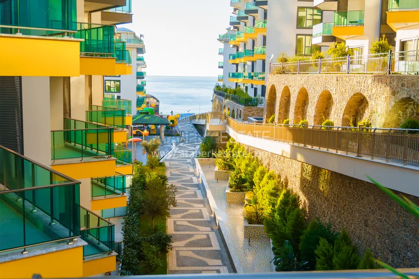 3+1 garden duplex in a complex on the beachfront, Kargicak — Alanya 9 