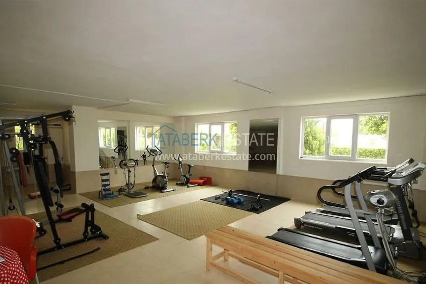 Apartment 3 + 1 furnished with sea and mountain views in a complex on the first coastline, Kestel - Alanya 8 