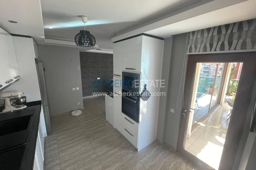 Purchase Furnished duplex penthouse 4 + 1 with mountain views in a prestigious complex, Oba - Alanya 8