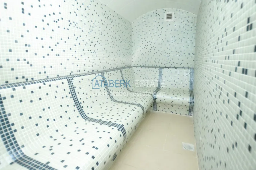 Furnished 2+1 duplex penthouse with private sauna and garage, Alanya center 13