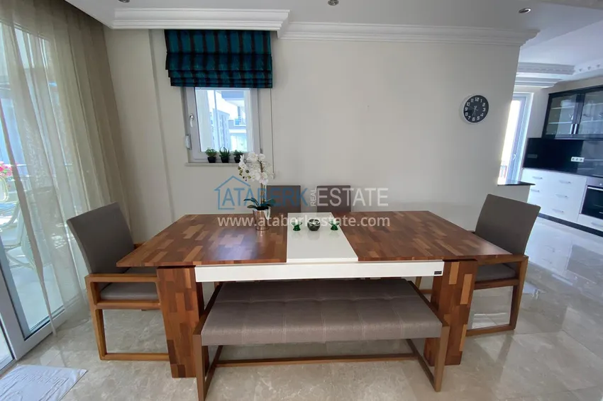Purchase  Apartment 3 + 1 furnished with sea and mountain views in a complex on the first coastline, Kestel - Alanya 9 
