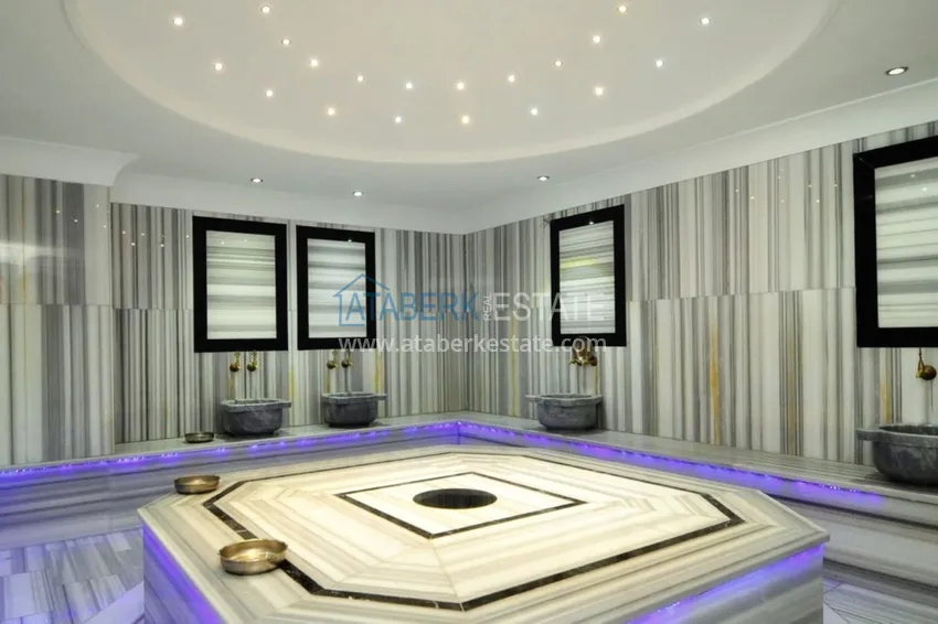 Furnished 2+1 duplex penthouse with private sauna and garage, Alanya center 14