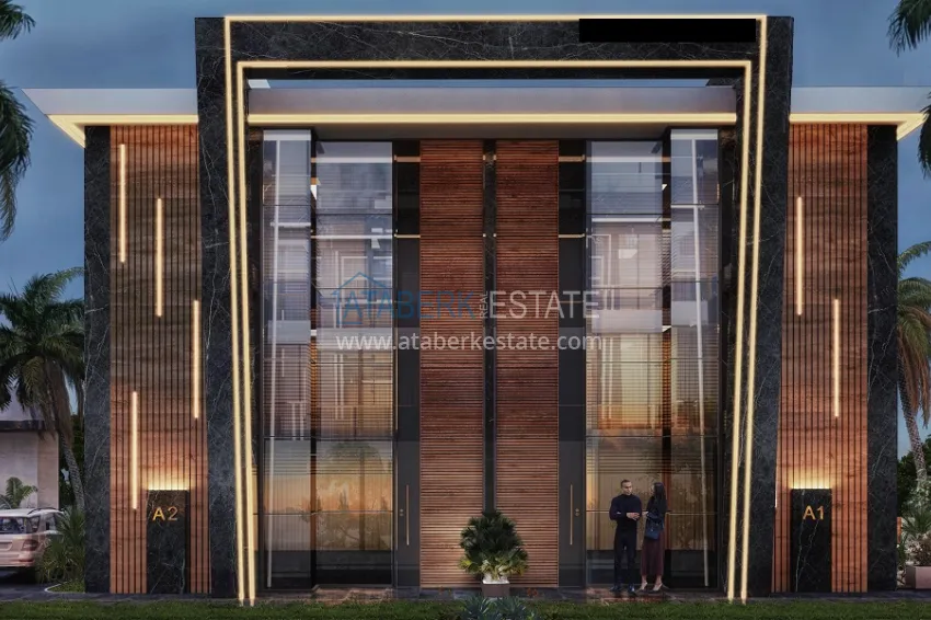 An elite villa complex project under construction in Alanya — Upper Oba district 4 