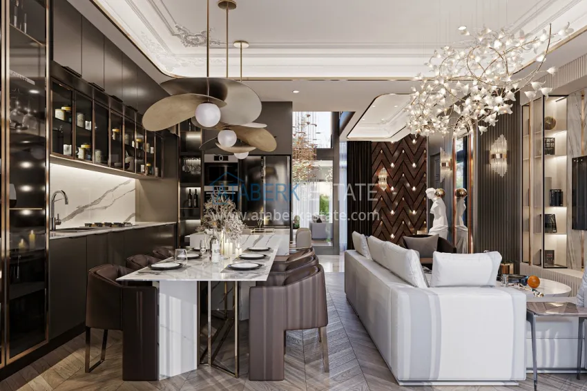 Purchase An elite villa complex project under construction in Alanya — Upper Oba district 3 