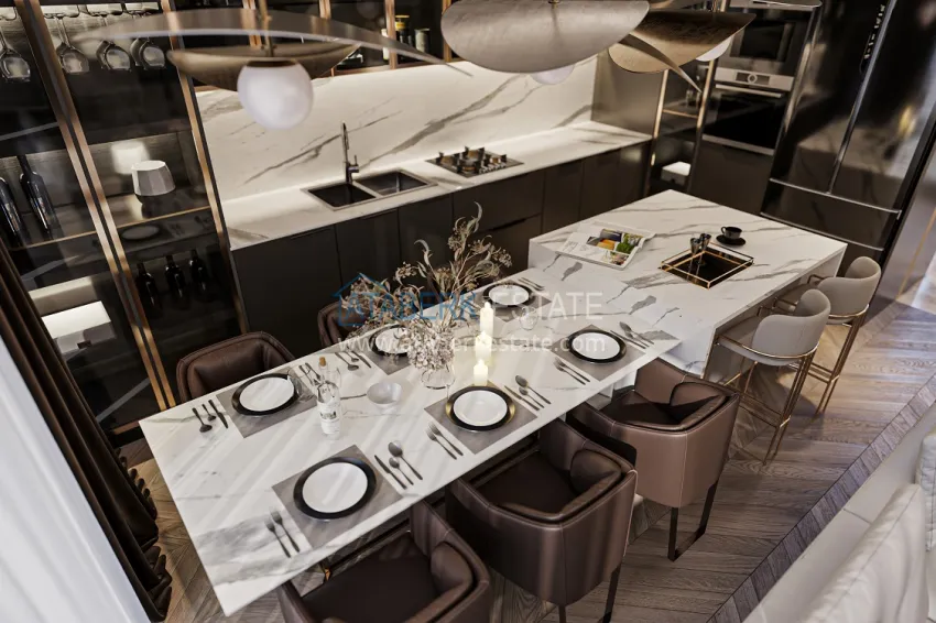 Purchase An elite villa complex project under construction in Alanya — Upper Oba district 7 