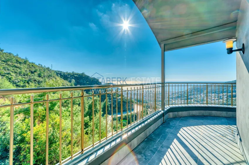Purchase Real estate for citizenship! Brand new four-storey villa with stunning panoramic views — Alanya, Bektash 49 