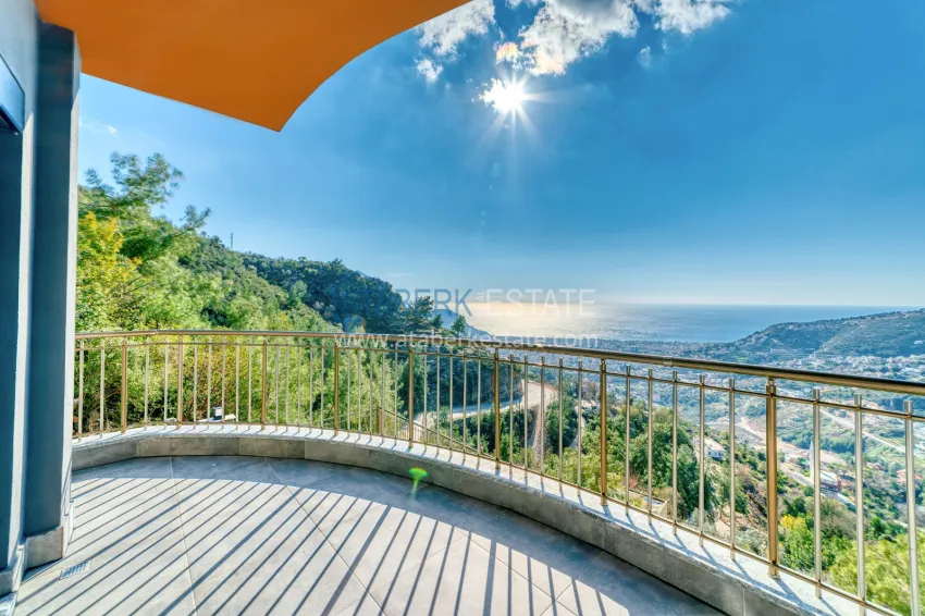 Purchase Real estate for citizenship! Brand new four-storey villa with stunning panoramic views — Alanya, Bektash 52 