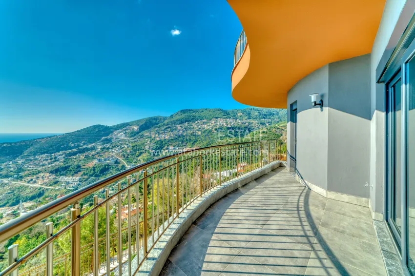 Purchase Real estate for citizenship! Brand new four-storey villa with stunning panoramic views — Alanya, Bektash 53 