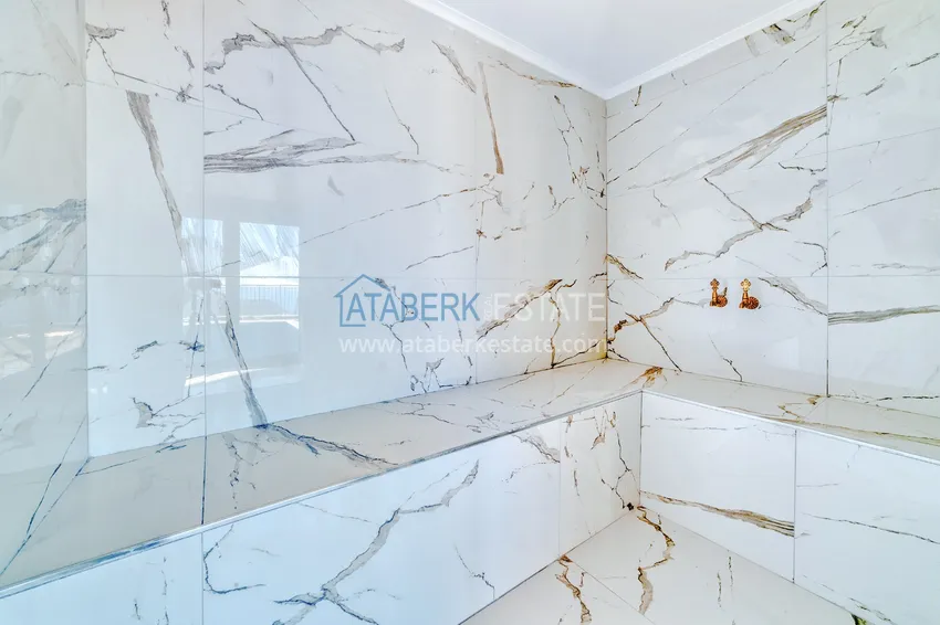 Purchase  Real estate for citizenship! Seafront mansion with seven bedrooms and high-quality finishes — Alanya, Bektash district 48 