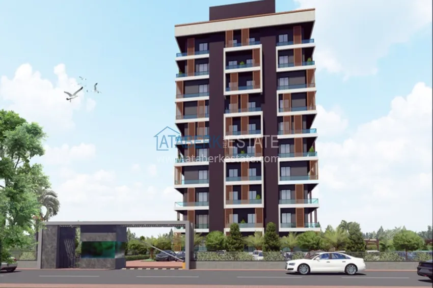 1 + 1 apartments 500 meters from the sea in an attractive area of ​​Mersin, Tej 39 