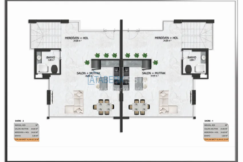 Buy cheap An elite villa complex project under construction in Alanya — Upper Oba district 1 