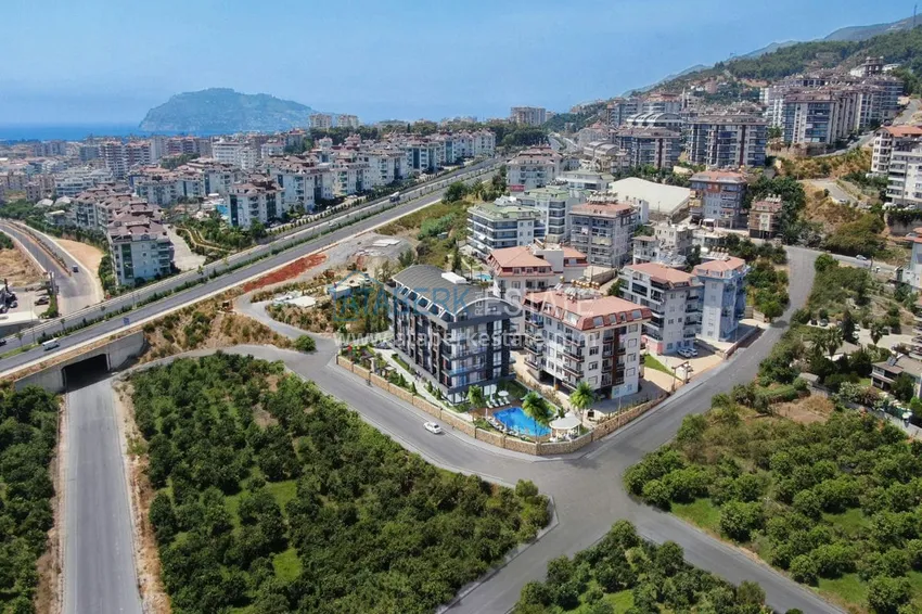 Duplex 2 + 1 with mountain views in a modern boutique complex, Oba - Alanya 1 
