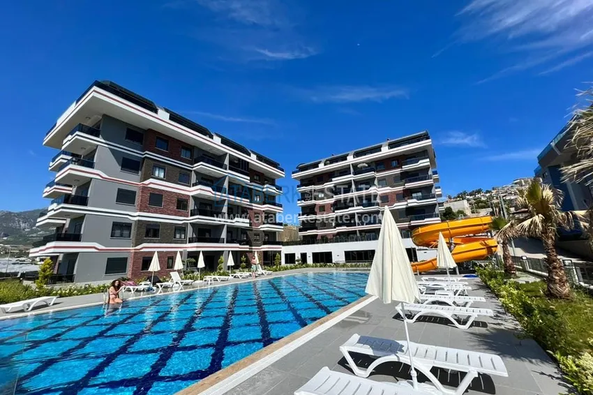 1+1 furnished apartment with sea view, Kargicak area - Alanya 1 