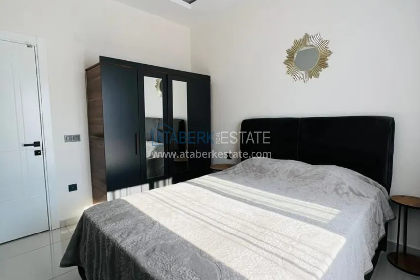 Purchase  1+1 furnished apartment with sea view, Kargicak area - Alanya 10 