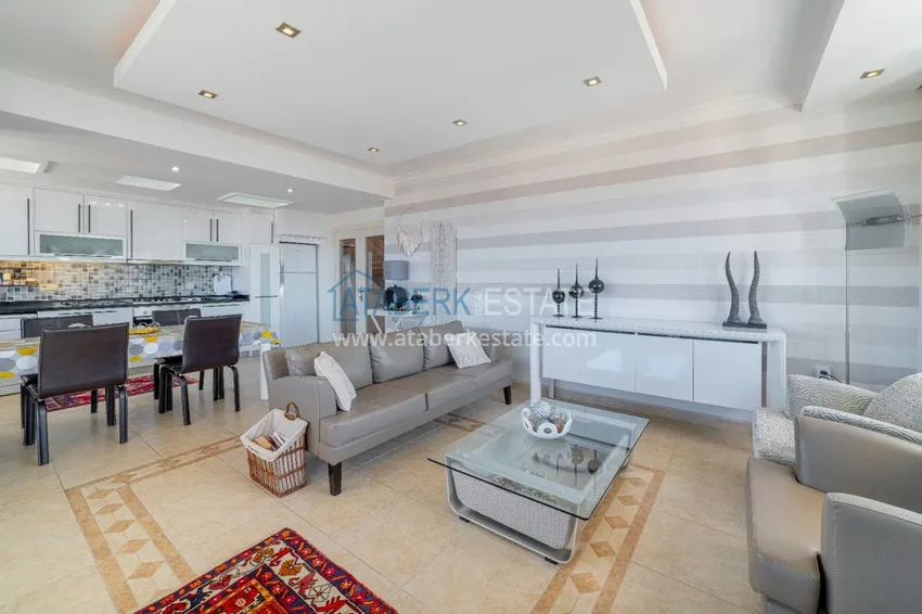 Purchase Luxurious view duplex penthouse in one of the best complexes in Tosmur 11