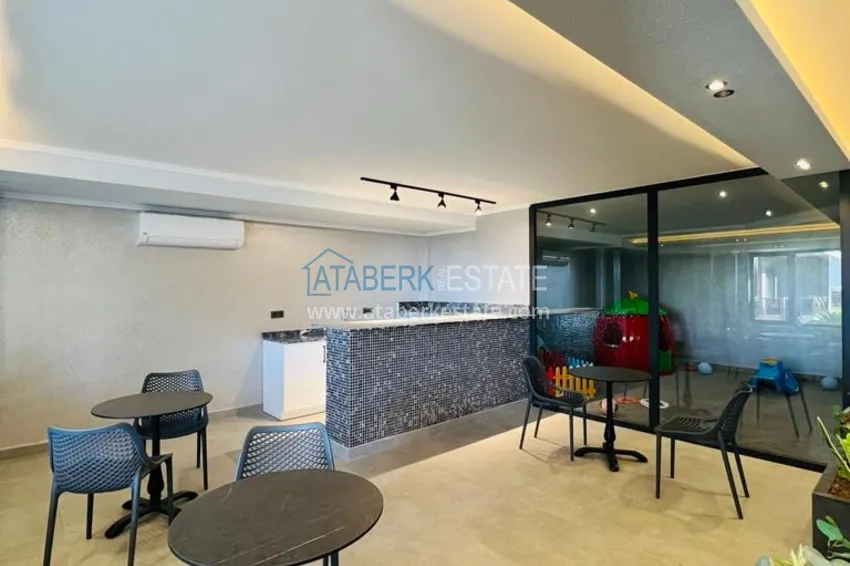 1+1 furnished apartment with sea view, Kargicak area - Alanya 17 