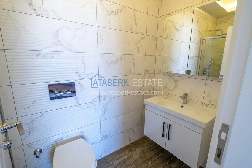 Purchase  2+1 penthouse duplex with furniture in an area open to residence permits, Alanya center 12 