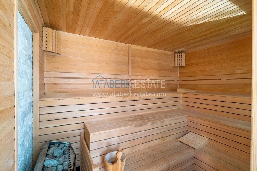 2+1 penthouse duplex with furniture in an area open to residence permits, Alanya center 13 