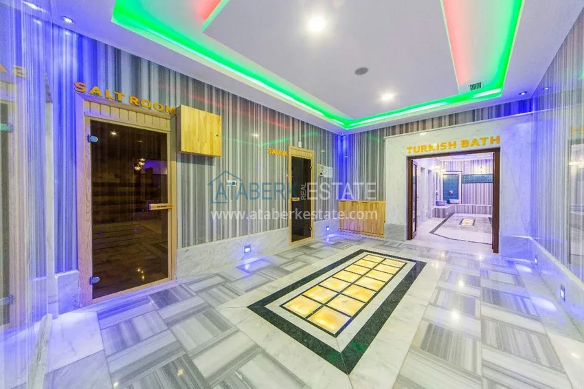 Duplex apartment for rent with sea and mountain views, Kestel — Alanya E31 17 