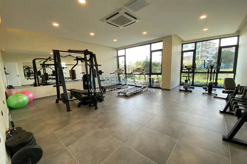 Apartment with new furniture and high-quality finishing in the Kestel area on the seafront 14 