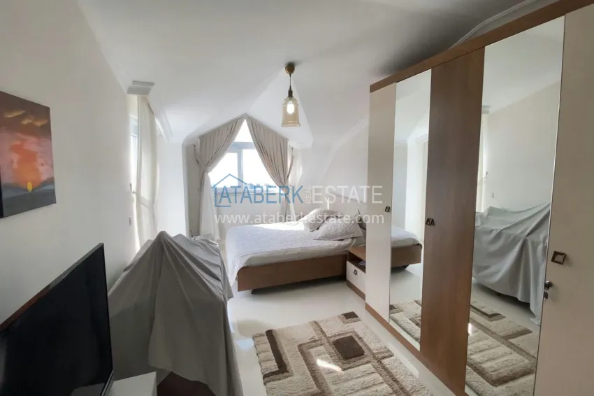 Purchase Furnished duplex apartment with sea and mountain views - center, Alanya 18