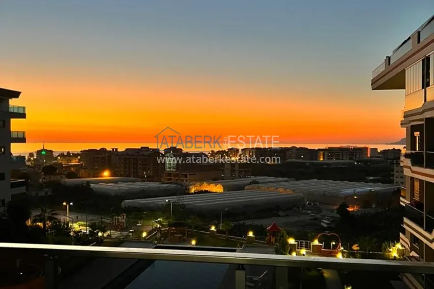 Purchase  1+1 furnished apartment with sea view, Kargicak area - Alanya 16 