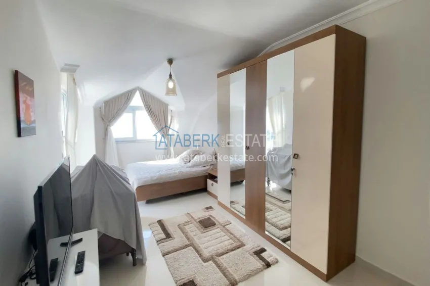 Purchase Furnished duplex apartment with sea and mountain views - center, Alanya 20