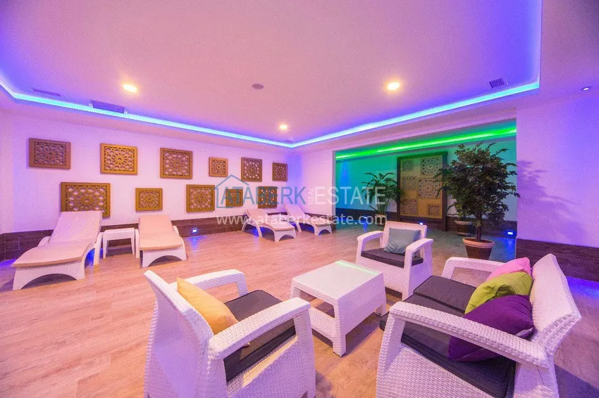 Duplex apartment for rent with sea and mountain views, Kestel — Alanya E31 21 