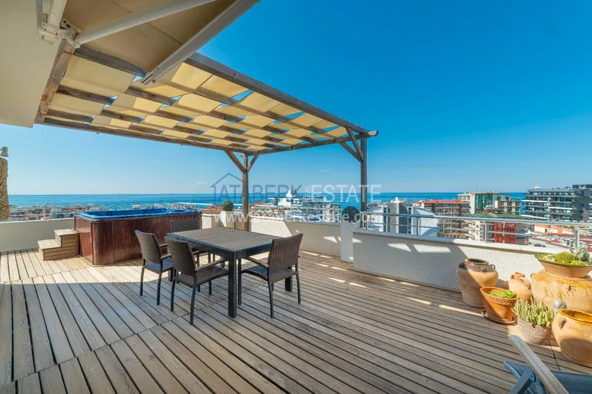 Purchase Luxurious view duplex penthouse in one of the best complexes in Tosmur 1