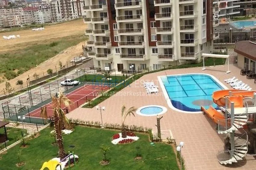 Furnished one-bedroom apartment with a bonus from the owner in a complex with a private beach, Avsallar district — Alanya 2 